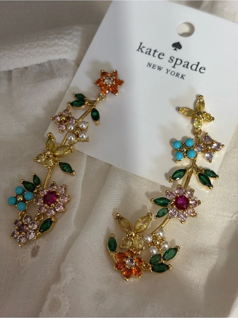 kate spade Multi-Color Floral Drop Earrings